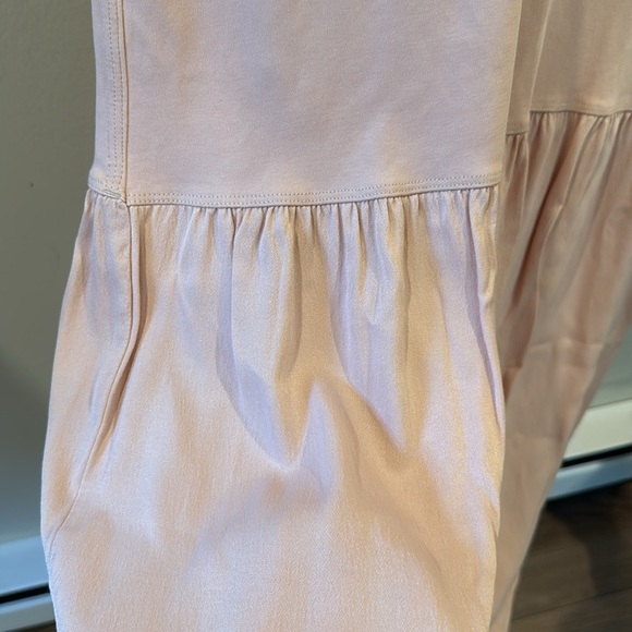 Uniqlo x UUUU Women’s Soft Pink Midi Dress Sleeveless Oversize Fit Size M - Picture 5 of 6